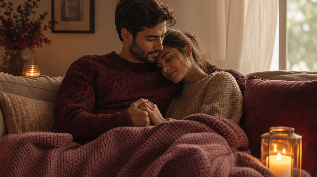 casal em momento de compartilhamento emocional e vulnerabilidade